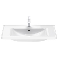 Duravit D-Neo Раковина накладная 80х48см, с переливом, с 1 отв., WonderGliss, цвет: белый