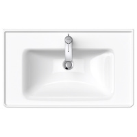 Duravit D-Neo Раковина накладная 80х48см, с переливом, с 1 отв., WonderGliss, цвет: белый