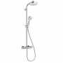 Hansgrohe Crometta 160 Showerpipe Душевая стойка с верхнем душем 180мм, ручным душем, и термостатическим смесителем, цвет: хром