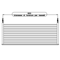 Gessi Eleganza Полочка 60см широкая, подвесной, цвет: хром