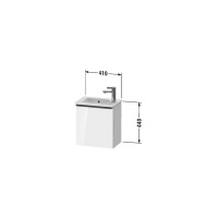 Duravit D-Neo Тумбочка подвесная 44x41x27.4 см, раковина, 1 дверка, цвет: белый высокоглянцевый