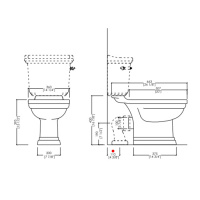 Devon&Devon Classica, Унитаз моноблок 66.3x36.3см, цвет: белый