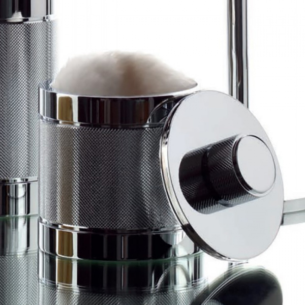 Bertocci Officina 01 Контейнер с крышкой, h110 см, d90 см, настольный, цвет: хром