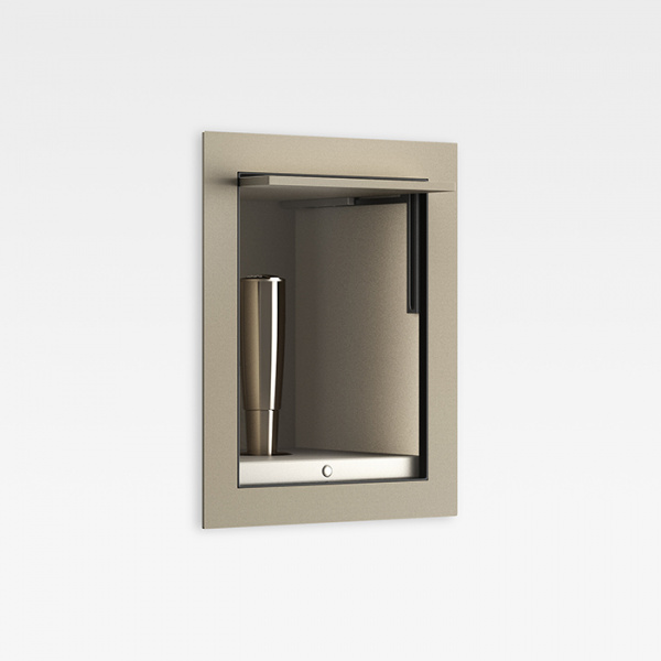 Armani Roca Island Комплект: Гигиенический выдвижной душ встроенный в шкафчик, шланг 1.8 м, цвет: greige