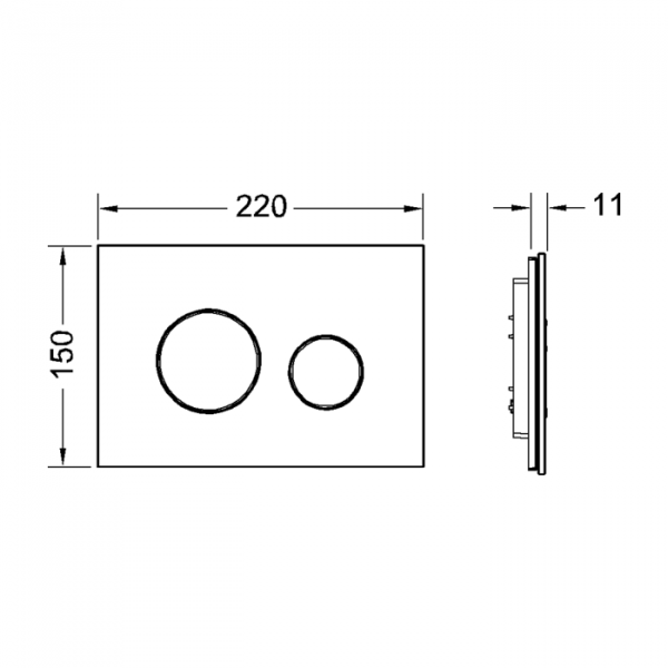 TECE TECEloop Панель смыва для подвесного унитаза, цвет: зеленый