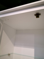 EBAN Rebecca Колонна 44x32x186h, 1 дверца (дверца без стекла, отделка: деревом) SX- петли слева, 3 ящика, цвет: bi assoluto