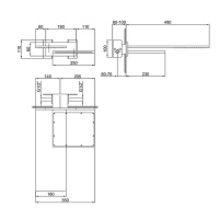 Fantini Venezia Двойной верхний душ, латунь, настенный, цвет: Matt British Gold PVD