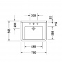 Duravit  Starck III Раковина 70х54.5 см, 1 отв., цвет: белый