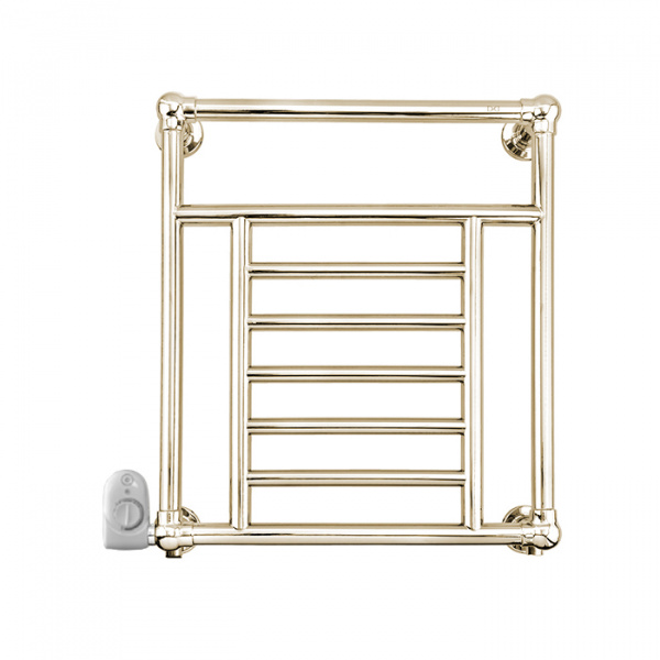 Devon&Devon Jupiter 3 Полотенцесушитель электрический 66x68.5x14.3см, термостат белый, подключение SX, цвет: светлое золото