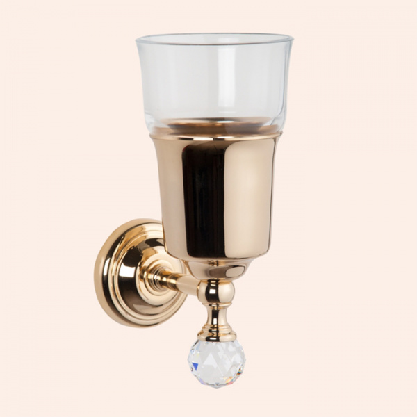 TW Crystal 109, подвесной cтакан, стеклянный, цвет: золото с кристаллом (swarovski)