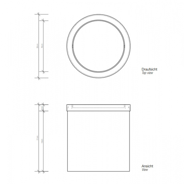 Decor Walther DW 125 Корзина для бумаги 20xh21см, с крышкой, напольная, цвет: белый матовый