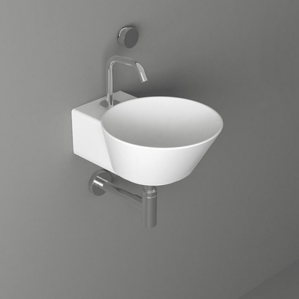 Simas Wave Раковина 33.5х43х16.5 см, 1 отв., накладная/подвесная, цвет: белый