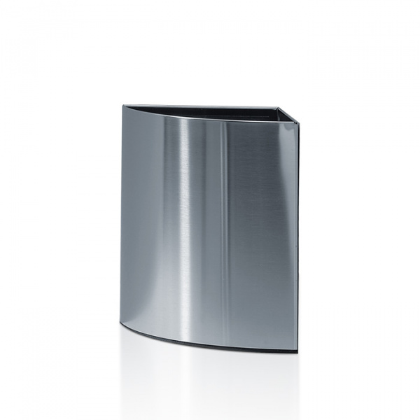 Decor Walther DW 309 Корзина для бумаги 16x16x22см, угловая, напольная, цвет: сталь полированная