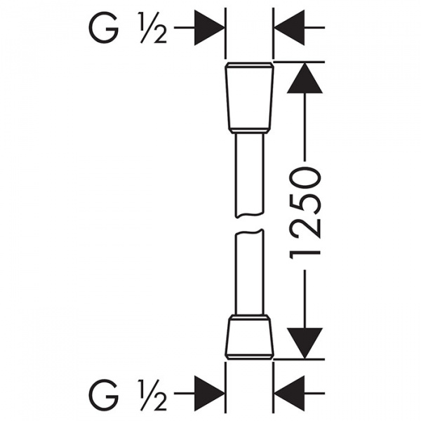 Hansgrohe Isiflex'B 125 см шланг для душа