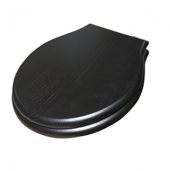 Globo Paestum Сиденье для унитазов, деревянное, микролифт, цвет: черный дуб/золото