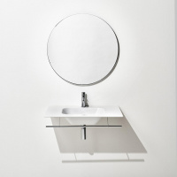 SIMAS WAVE Раковина на столешницу 80x50xh14,5 см, с 1 отв под смеситель,цвет белый