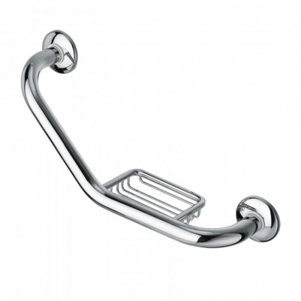 Поручень для ванны с мыльницей Bongio Brasil&Hotelerie, цвет: хром