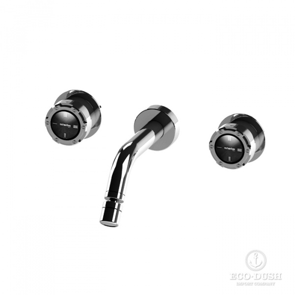 Stella Timeaster Встраиваемый смеситель для раковины 3868, круглая ручка d=52мм, цвет: хром