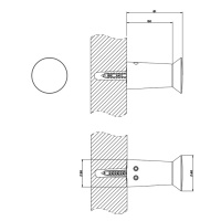 Gessi Cono Крючок подвесной, цвет: хром