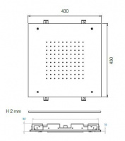 Верхний душ Cezares CZR-SDU1-40-04