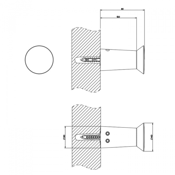 Gessi Cono Крючок подвесной, цвет: хром