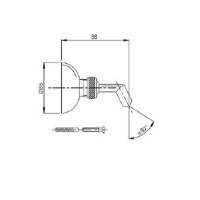 Carlo Frattini Wellness Держатель для душа F2047CR, цвет: хром