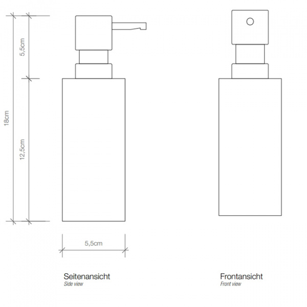Decor Walther Mikado SSP Дозатор для мыла, настольный, цвет: розовое золото