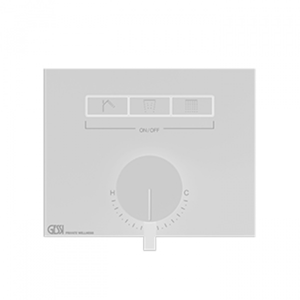 Gessi Hi-Fi Смеситель для душа, с включением до 3 источников одновременно, внешняя часть, цвет: White CN