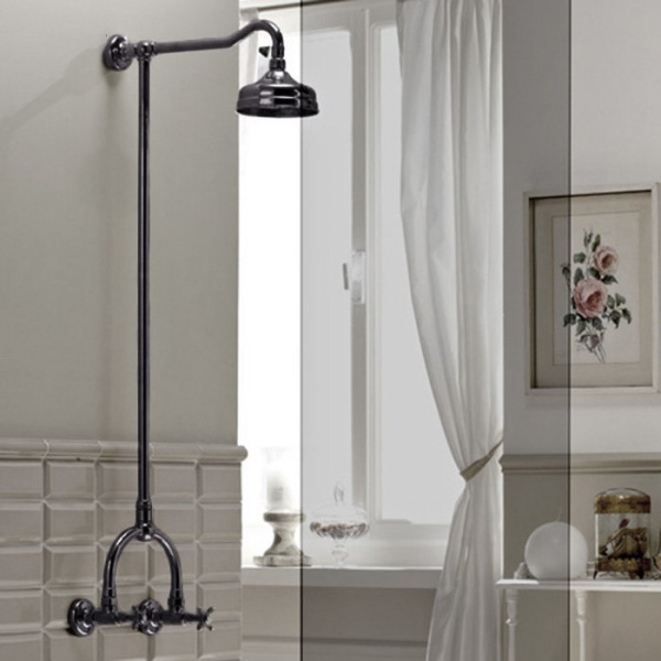 Sbordoni Margherita Смеситель для душа на 3 отверстия, цвет: черный никель