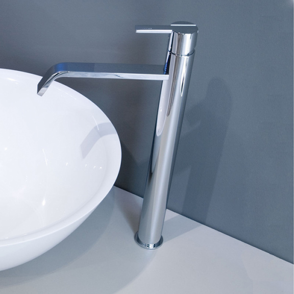 Antonio Lupi Bikappa Смеситель для раковины, на 1 отв., излив: 240мм, высота: 43см, цвет: хром