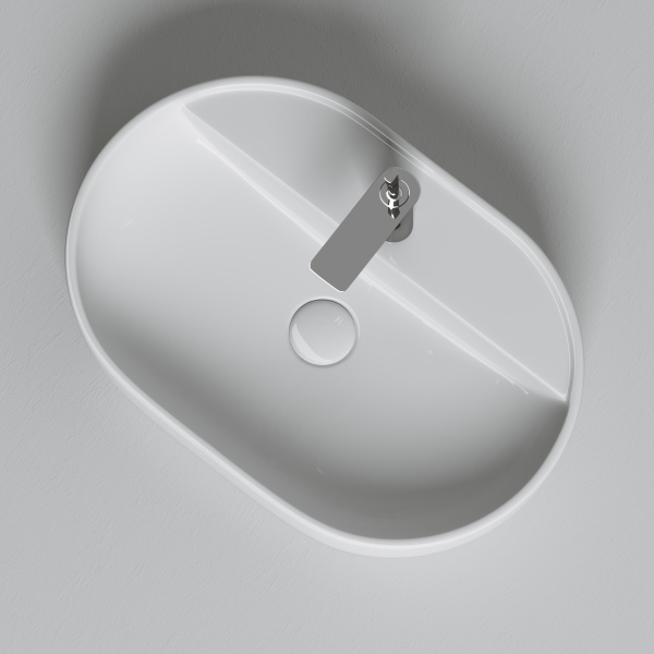 Умывальник накладной Element 600*400*125мм Ceramica Nova белый 