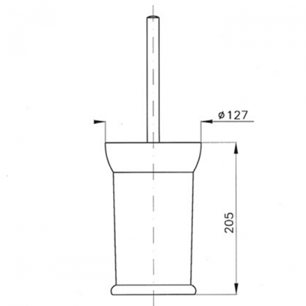 Nicolazzi Classica Ерш напольный, керамика/бронза