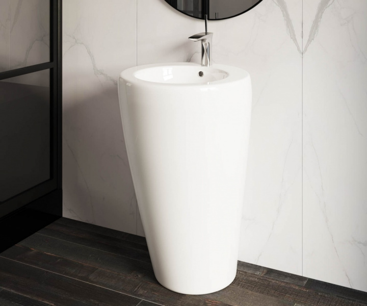 Умывальник-моноблок Ceramica Nova белый CN1807