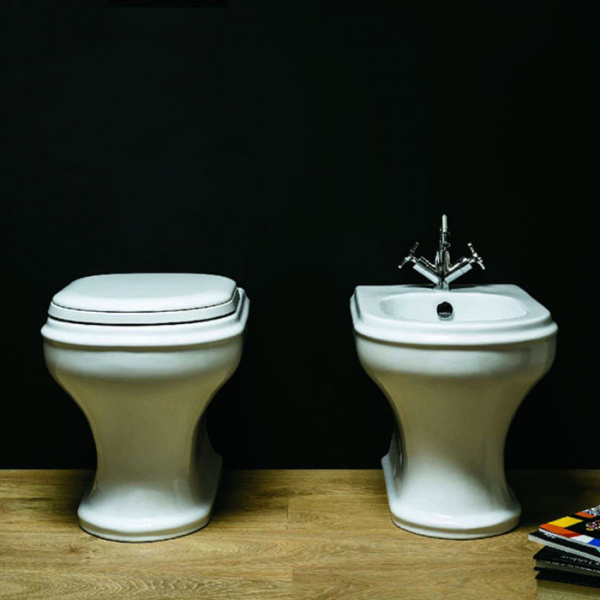 AZZURRA CHARME унитаз напольный 52х40см, слив универсальный, сиденье на выбор