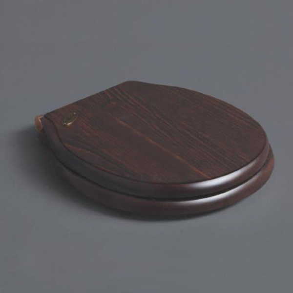 SIMAS Londra Сиденье для напольного унитаза, микролифт, цвет: дерево/бронза