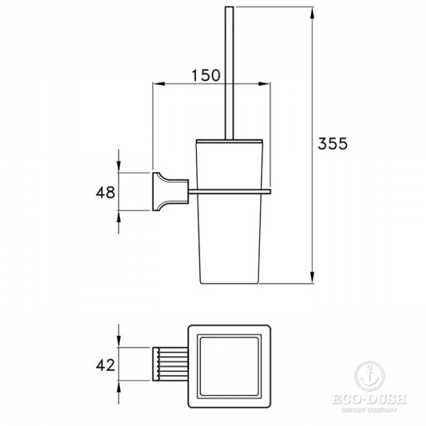 Stella Casanova Ершик подвесной 1052 цвет: хром