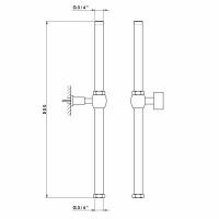 Nicolazzi Doccia Удлинитель для душевой стойки, цвет: хром