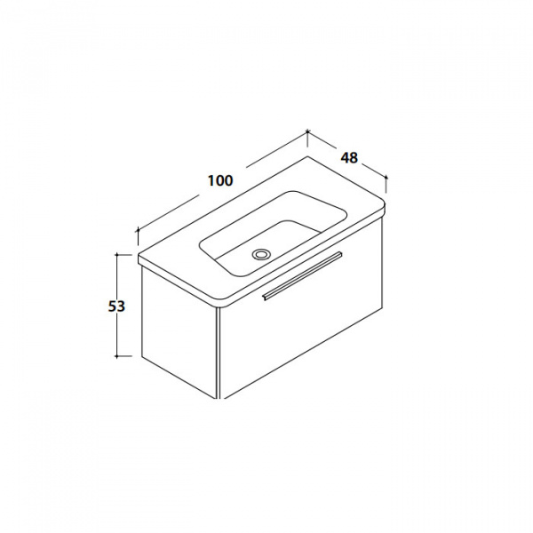 Globo Daily/Grace Комплект подвесной мебели 100х48х53см, Цвет: белый