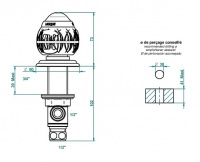 THG Panthere Cristal Clair Вентиль смесителя для раковины