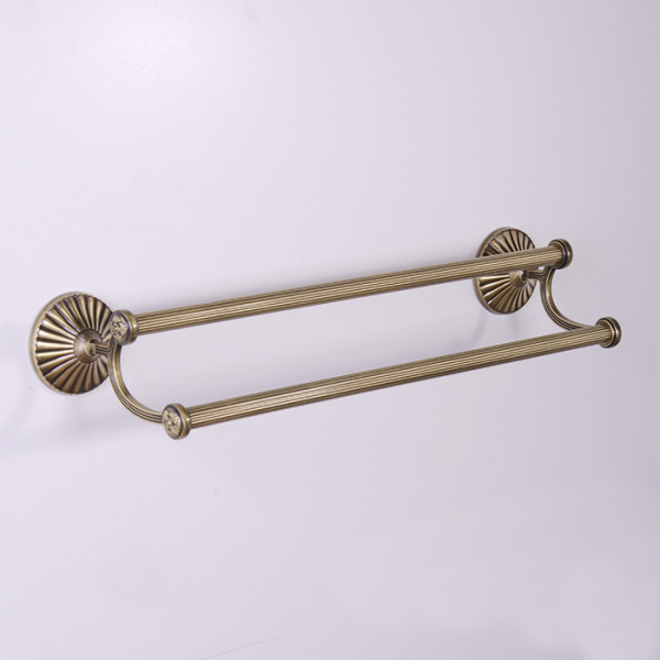 TW Retro Opal Полотенцедержатель двойной 53см, подвесной, цвет: бронза