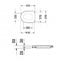 Duravit Starck 3 Сиденье для унитаза с микролифтом  (Soft Close), цвет: белый, петли хром
