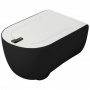 Artceram THE ONE Унитаз подвесной безободковый , 52х35см, с креплениями, цвет: черный глянцевый СИДЕНЬЕ НА ВЫБОР