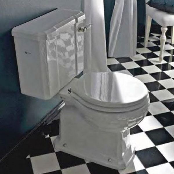 Sbordoni Neoclassica Унитаз моноблок 64х36см, цвет: белый/никель