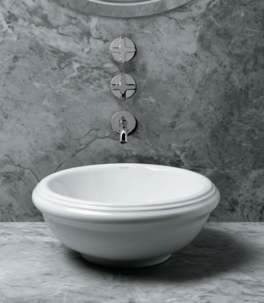 AZZURRA JUBILAEUM Раковина 45х18 см, без отв., цвет: белый