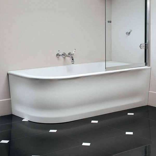 Devon&Devon Wave Dx Ванна пристенная, 176.5х82.5хh56см из минерального литья