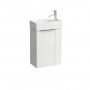 Laufen Kartell Тумба с раковиной, 44.5х27.5х61.5см, с 1 дверцей, с сифоном, цвет: белый глянцевый