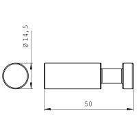 EMCO Mundo Крючок, подвесной, цвет: хром