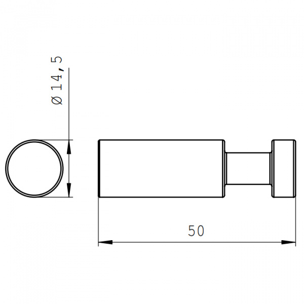 EMCO Mundo Крючок, подвесной, цвет: хром