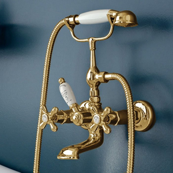 Sbordoni Etruria Смеситель для ванны на 2 отверстия, цвет: глянцевая латунь