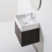 SIMAS AGILE Тумба подвесная 50x46xh40 см, для раковины AG51, 1 ящик, ручка матовый хром, цвет: OXIDE